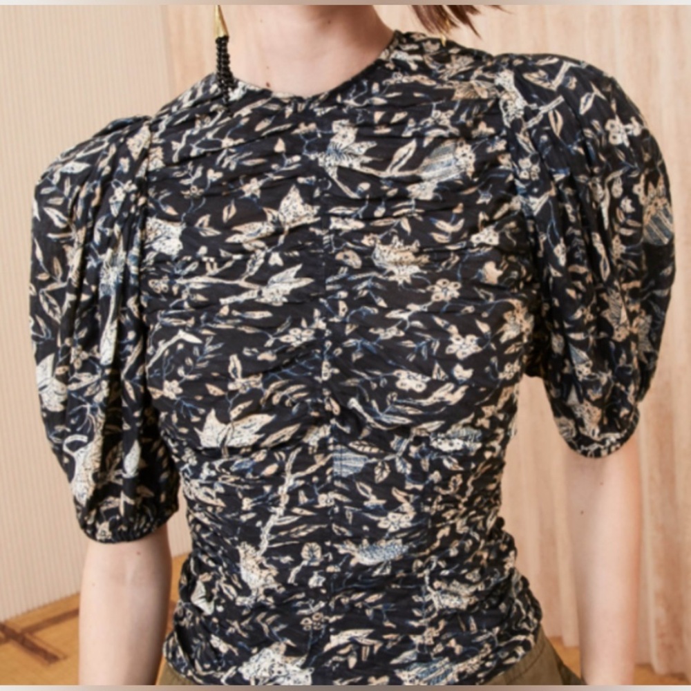 Ulla Johnson Naya Top in Rainforest Sz 4 - Picture 6 of 6